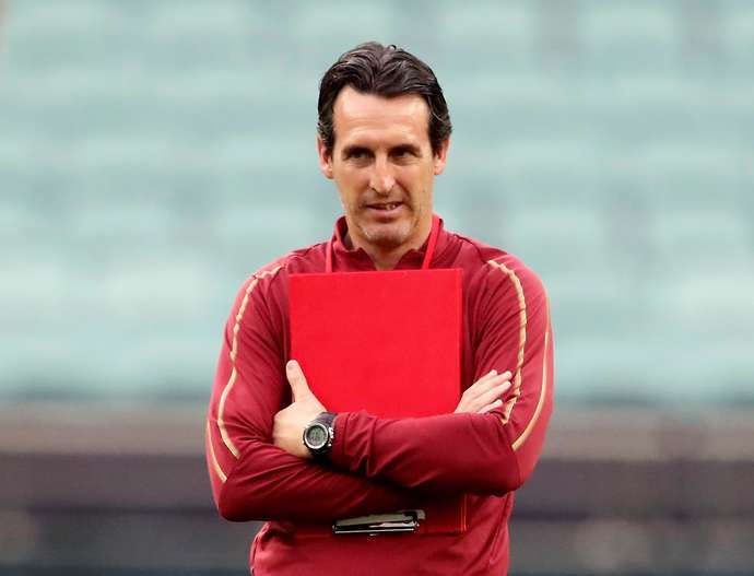 Emery with Arsenal