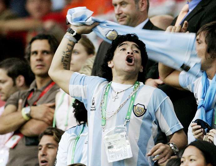 Maradona with Argentina