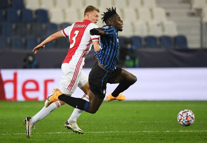 Perr Schuurs in action for Ajax