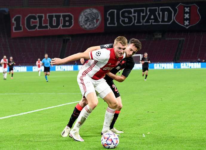 Perr Schuurs in action for Ajax