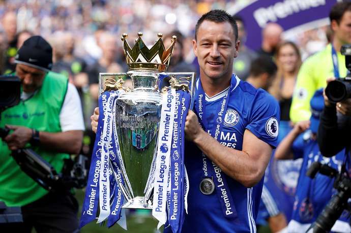 Terry with the Premier League trophy