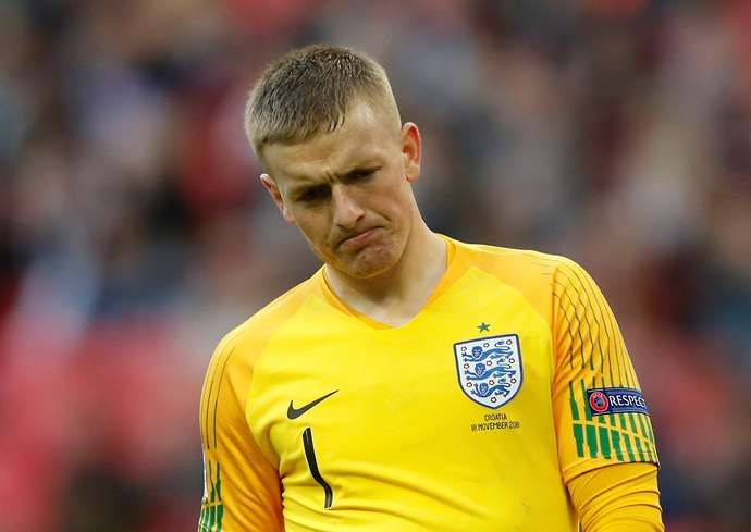 Pickford with England
