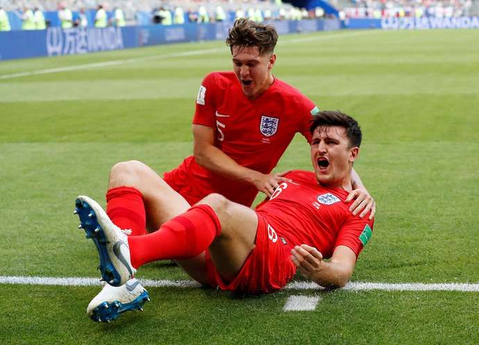 Stones & Maguire with England