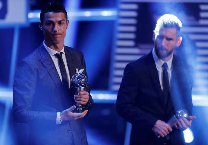 Ronaldo & Messi at the FIFA awards