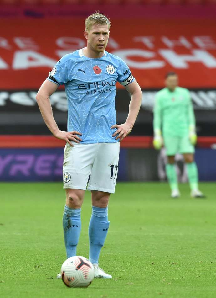 De Bruyne in action for Man City