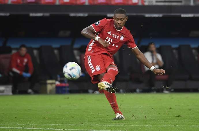 David Alaba in action for Bayern