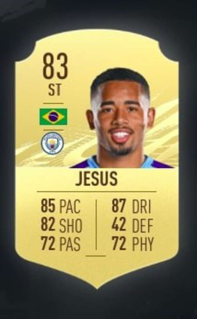 Jesus' FIFA 21 card