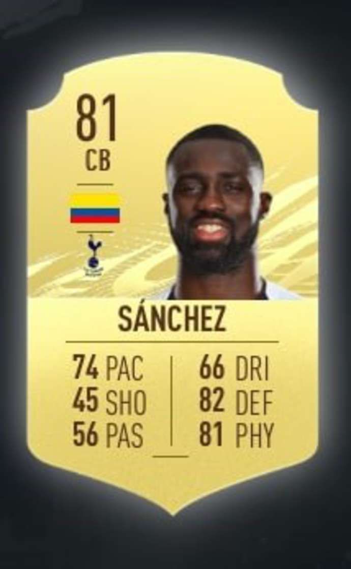Sanchez's FIFA 21 card