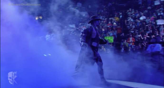 Undertaker was on fire at Elimination Chamber