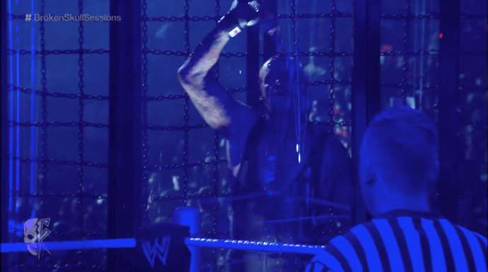 Undertaker was dousing himself in water