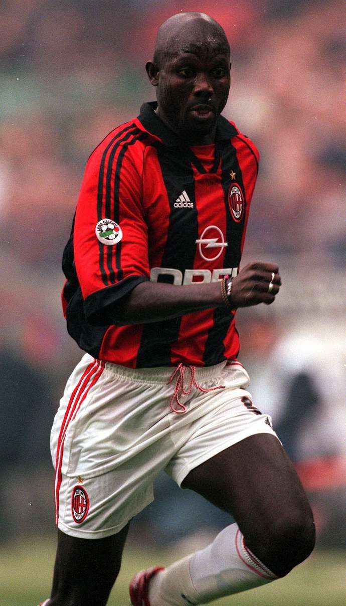 Weah with AC Milan