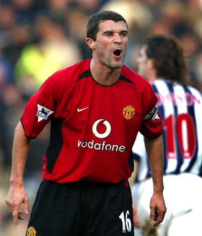 Keane with Man Utd