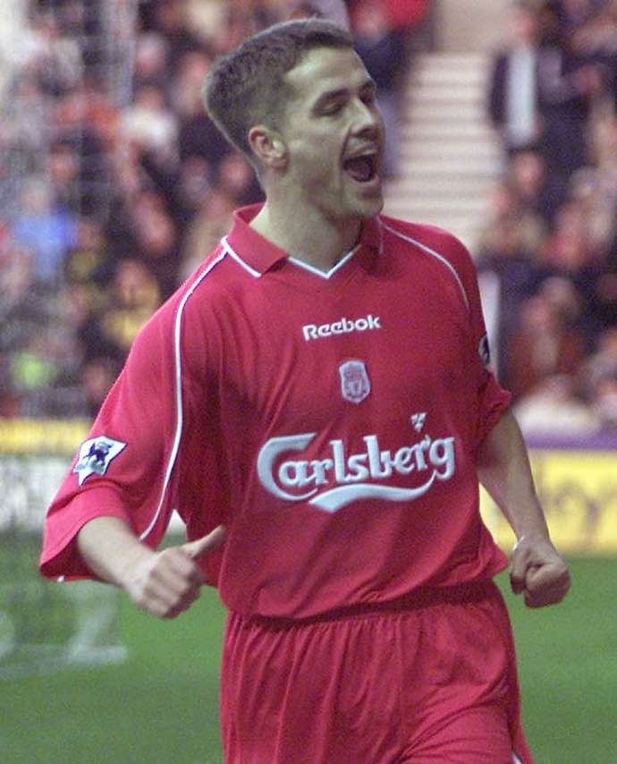 Michael Owen in action for Liverpool in 2001