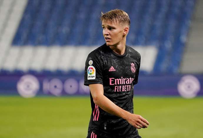 Odegaard with Real Madrid