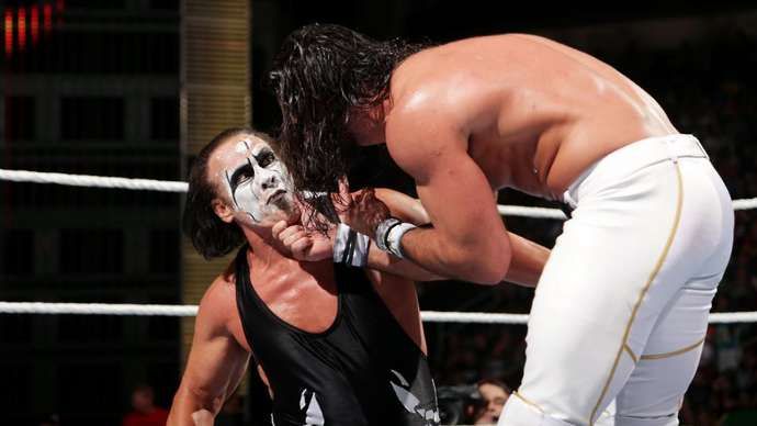 Sting was beaten by Rollins in 2015