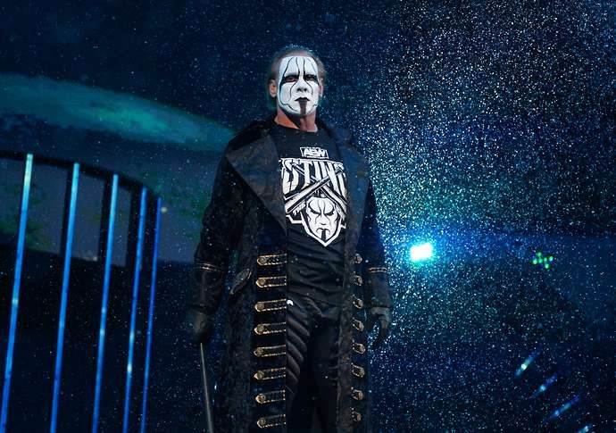 Sting made his AEW debut last week. Photo credit: All Elite Wrestling
