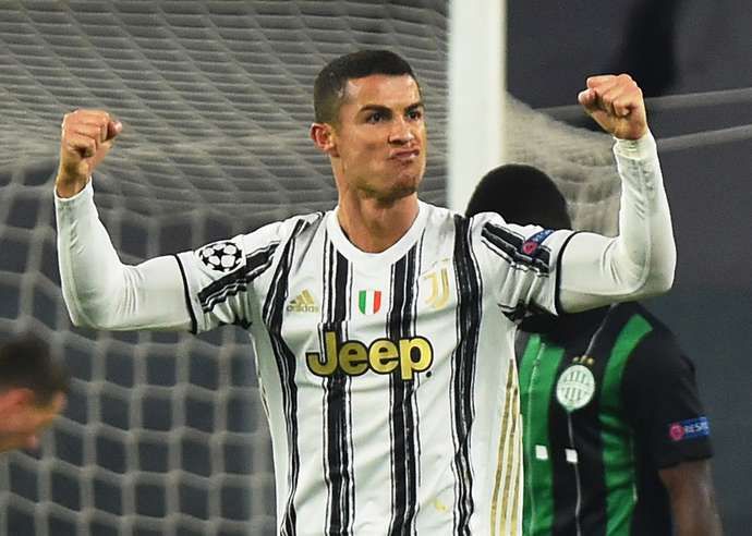 Cristiano Ronaldo celebrates for Juventus