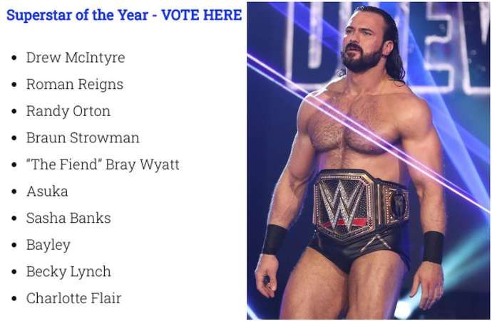 Dar made his pick for WWE Superstar of the Year