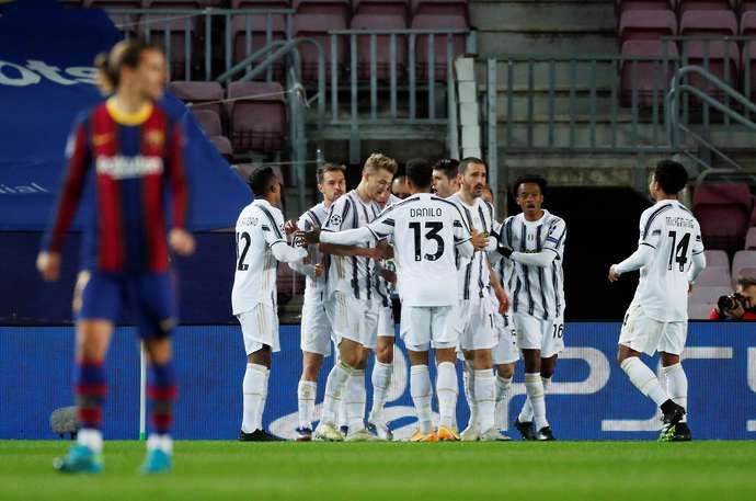 Juventus beat Barcelona at Camp Nou this week