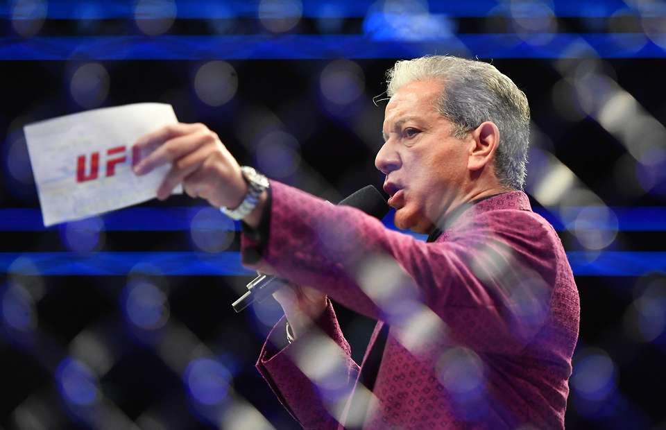 UFC news Bruce Buffer paid £225 to help lad dump his girlfriend using