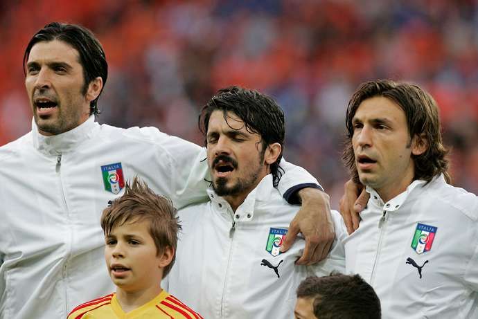 Buffon & Pirlo with Italy