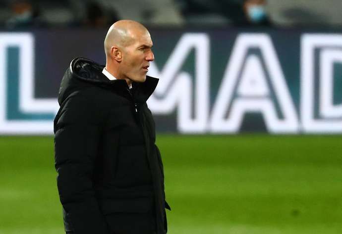 Zidane on the touchline