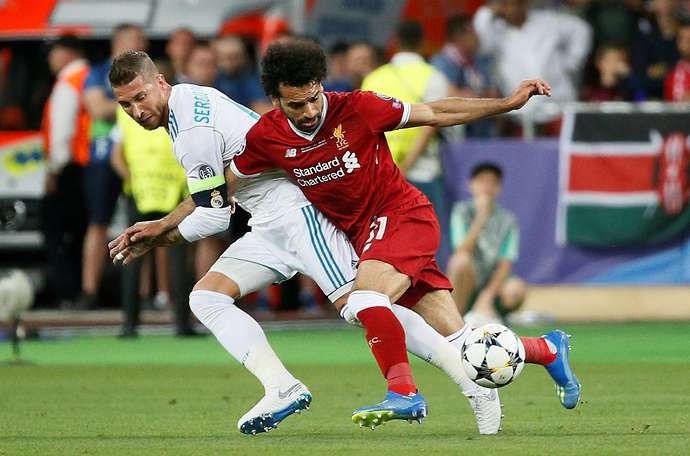 Ramos & Salah clash