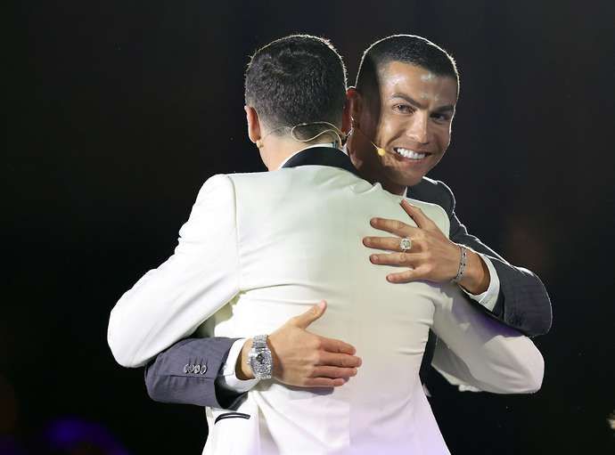 Ronaldo at the Globe Soccer Awards