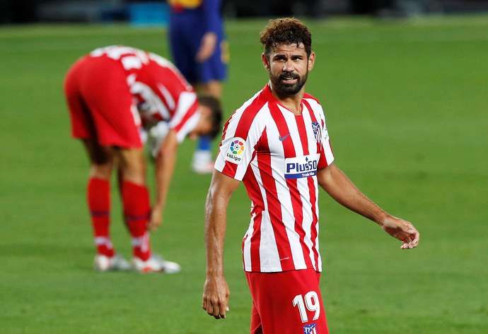 Costa in action with Atletico