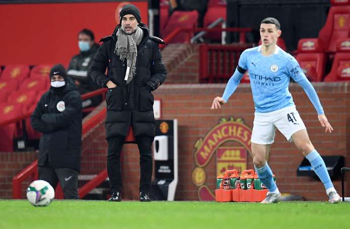 Guardiola watches Foden