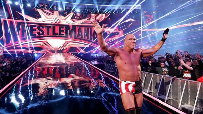 Angle retired from WWE at WrestleMania 35