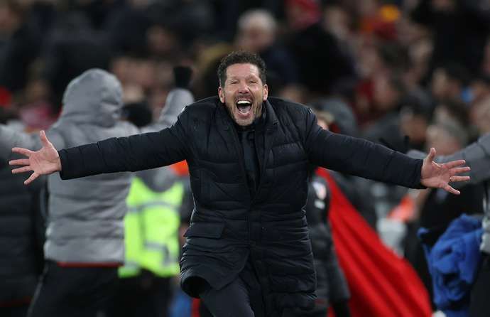 Simeone with Atletico