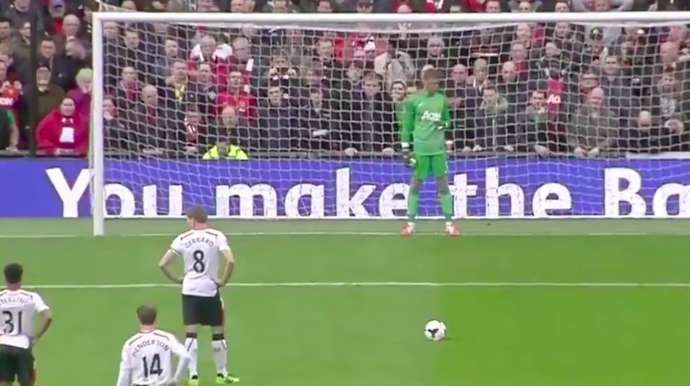 Gerrard takes a penalty