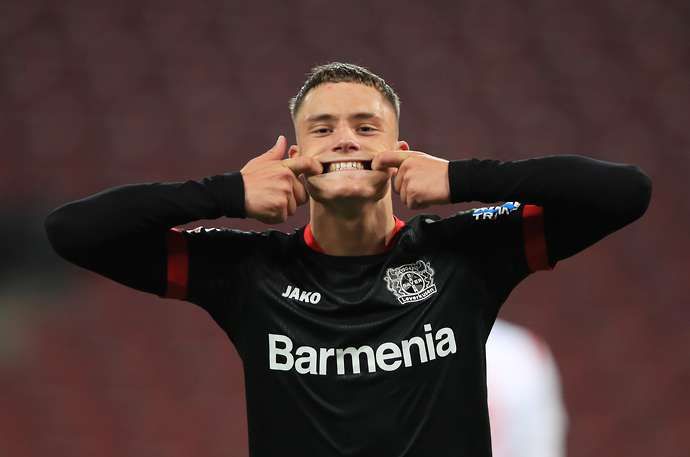 Bayer Leverkusen's Florian Wirtz