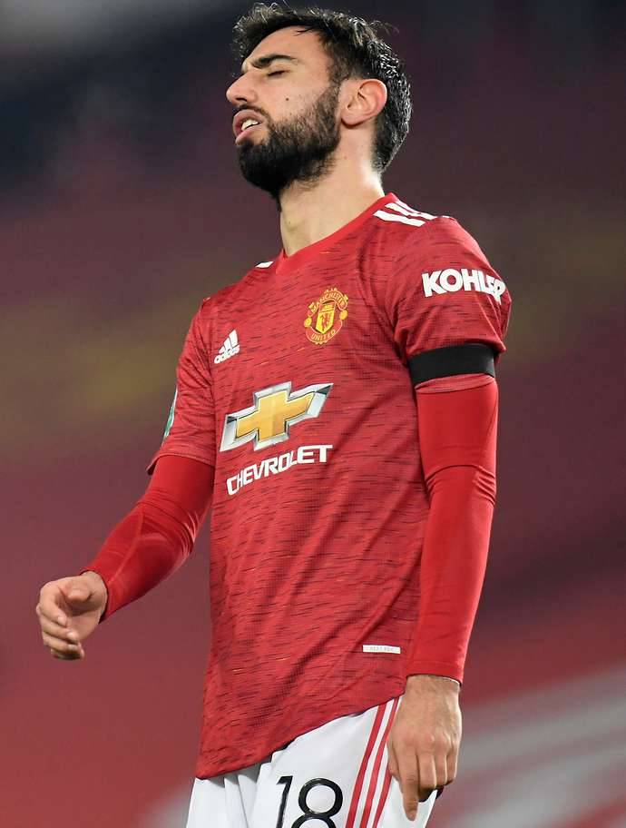 Man Utd: Bruno Fernandes' stats vs Premier League 'big six' clubs after ...