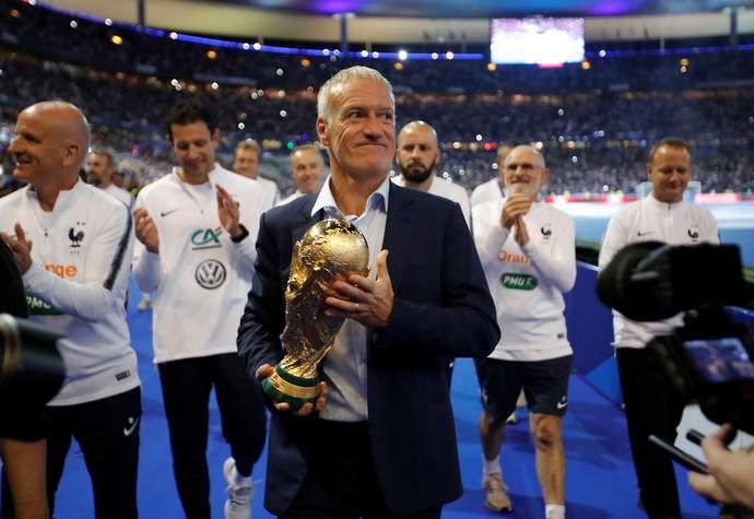 France manager Didier Deschamps with the World Cup