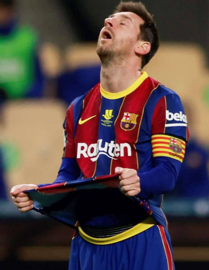 Lionel Messi's first Barcelona red card potentially explained by video ...