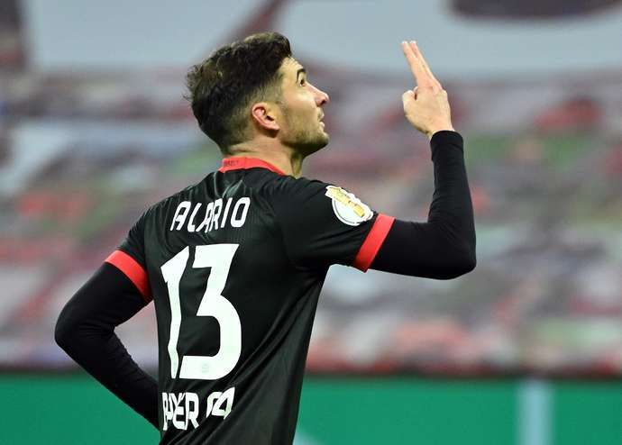 Bayer Leverkusen striker Lucas Alario