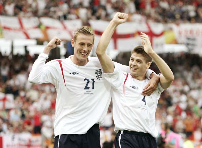 Crouch & Gerrard with England