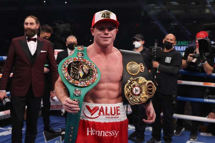 Canelo after beating Callum Smith
