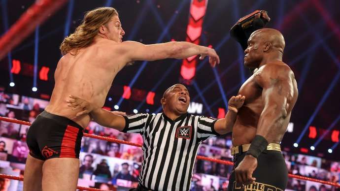 Lashley and Riddle clashed on RAW