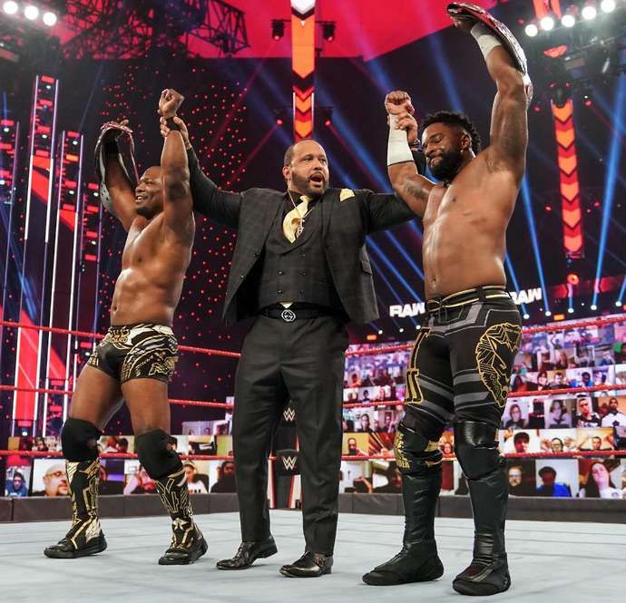 The tag team champs won on RAW