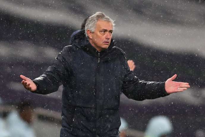 Jose Mourinho during Tottenham vs Chelsea