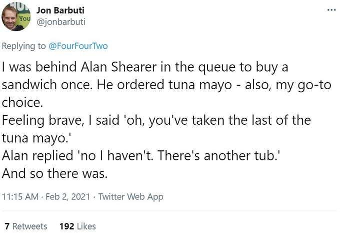Alan Shearer Tuna