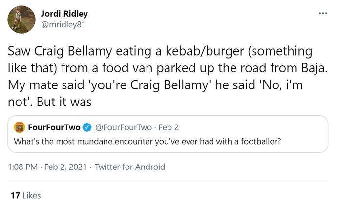 Craig Bellamy food van