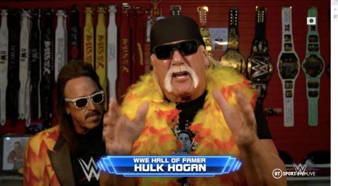 Hogan made a shock appearance on SmackDown