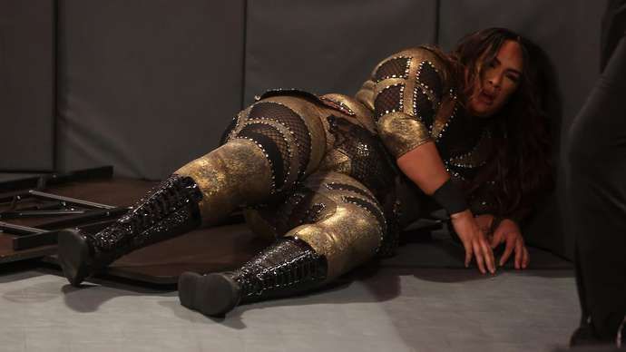 Jax had a rough night on WWE RAW