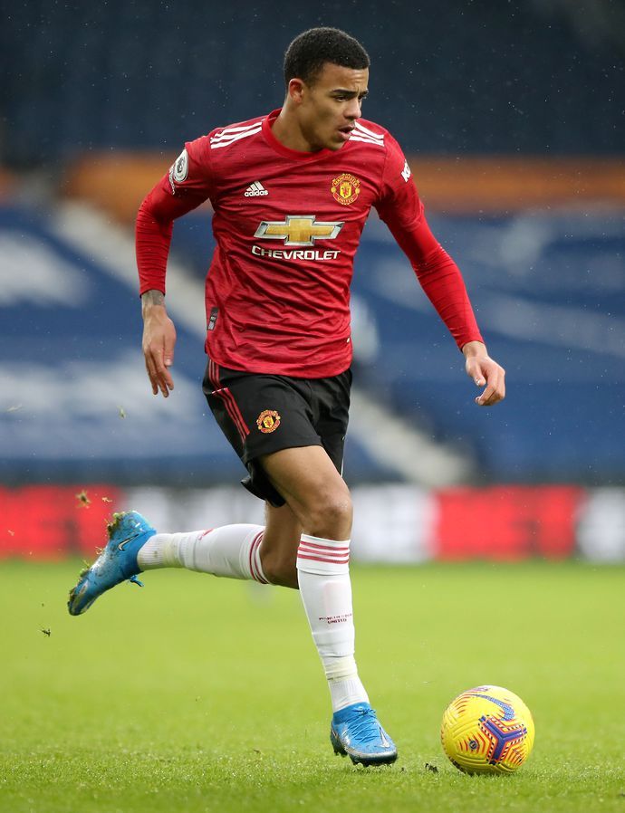 Mason Greenwood in action for Man United
