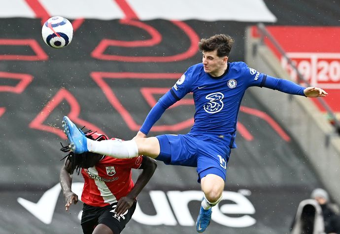 Mason Mount in action for Chelsea vs Southampton