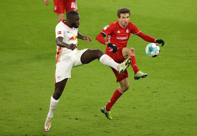 Dayot Upamecano versus Bayern Munich